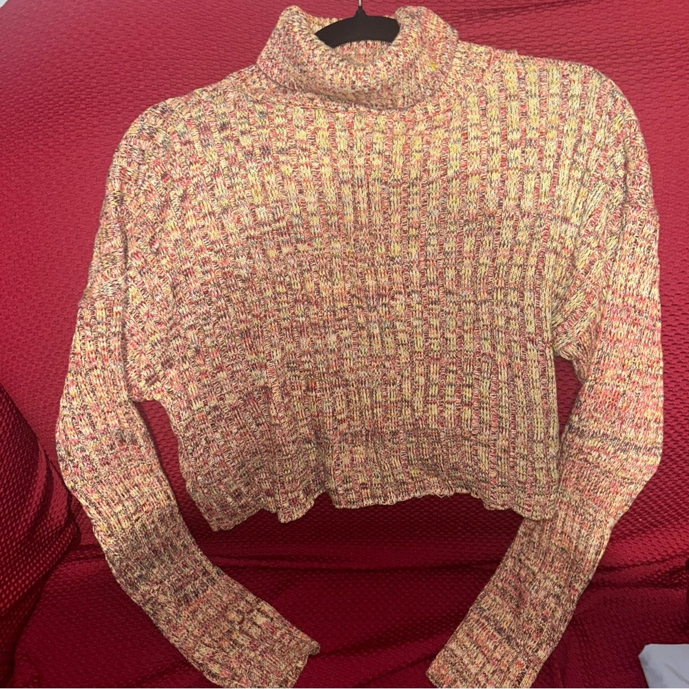 F21 Plus Size 2X Marled Knit Cozy Crop Sweater - Gently Used